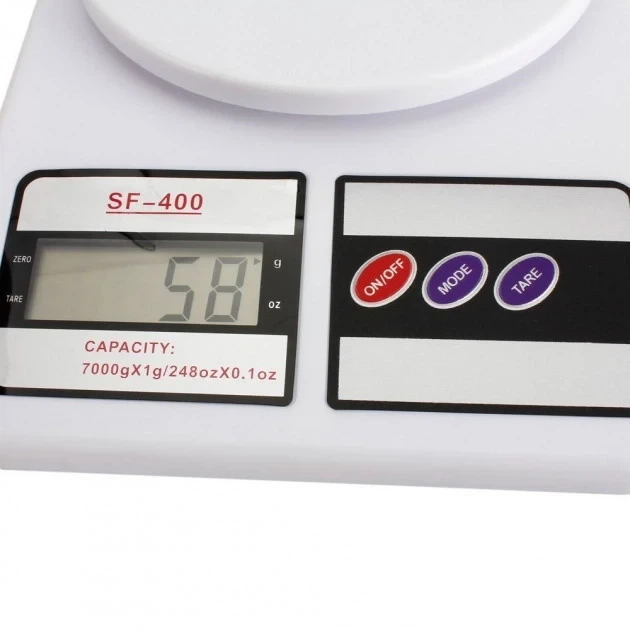 Весы кухонные Kitchen Domotec SF-400 7 кг с точностью 1 грамм белые - изображение 7
