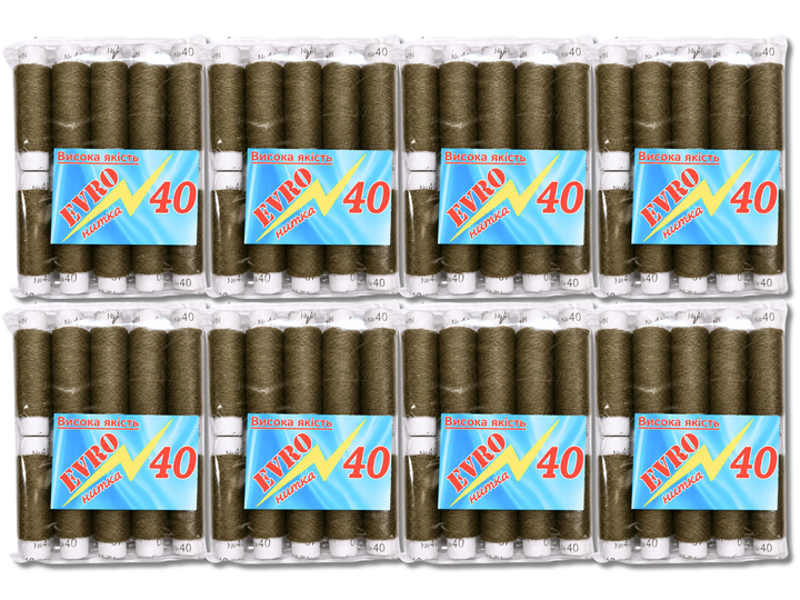 Нитки FROM FACTORY JNQ №40 хакі 10шт - зображення 11