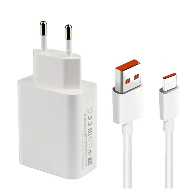 Зарядний пристрій Xiaomi Turbo Charger 33W з кабелем комплект Fast Charger Adapter MDY-11-EZ для Redmi Note Poco. Швидке заряджання - зображення 3
