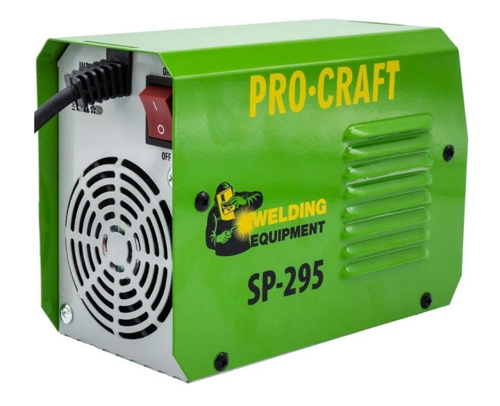 Зварювальний інвертор Procraft SP-295 295А інверторний апарат MMA 220В з кейсом + маска хамелеон - Фото 6 Зварювальний інвертор Procraft SP-295 295А інверторний апарат MMA 220В з кейсом + маска хамелеон - зображення 6