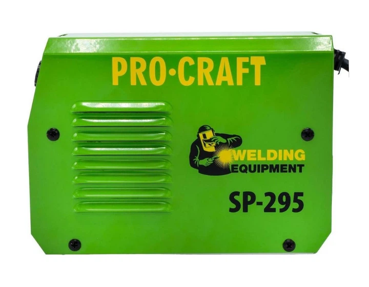 Зварювальний інвертор Procraft SP-295 295А інверторний апарат MMA 220В з кейсом + маска хамелеон - Фото 9 Зварювальний інвертор Procraft SP-295 295А інверторний апарат MMA 220В з кейсом + маска хамелеон - зображення 9