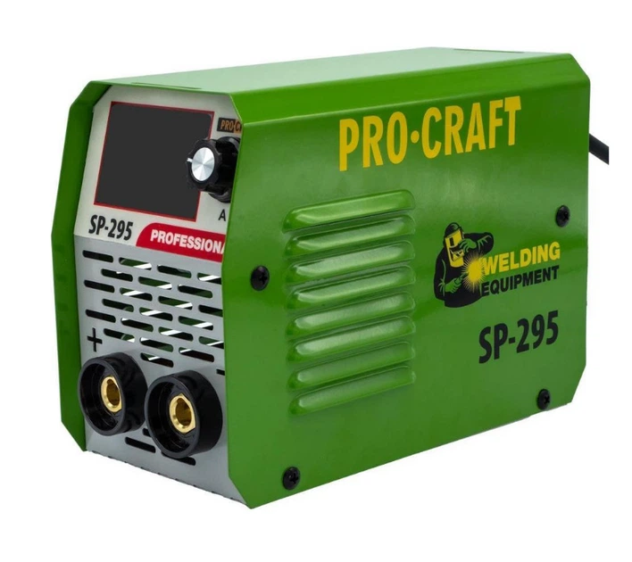 Зварювальний інвертор Procraft SP-295 295А інверторний апарат MMA 220В з кейсом + маска хамелеон - Фото 10 Зварювальний інвертор Procraft SP-295 295А інверторний апарат MMA 220В з кейсом + маска хамелеон - зображення 10