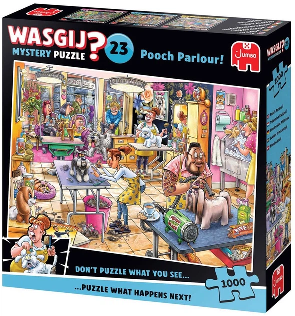 Puzzle Jumbo Wasgij? Mystery 23 Pooch Parlour! 1000 elementów 1110100589 (8721017604105) - obraz 3