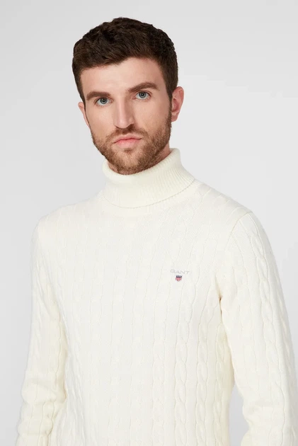 Чоловічий білий светр Gant XXL 8050507 - изображение 2