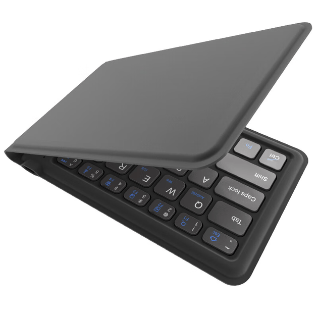 Беспроводная складная Bluetooth-клавиатура BOW Hangshi HB188S-Y, совместимая с iPad, планшетами, телефонами и компьютерами, универсальная клавиатура Magic Control, офисная клавиатура, 64 клавиши, минималистичная версия. - зображення 6