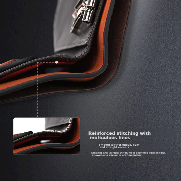 Многофункциональный мужской чехол для ключей Samsonite, кожаный кошелек для монет, держатель для автомобильных ключей, подарок на день рождения для мужчин, TK7 - изображение 2