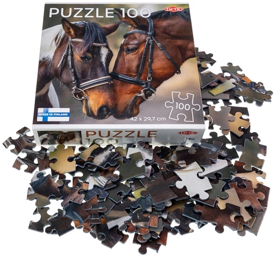 Puzzle Tactic Horses in Love 100 elementów 59234 (6416739592343) - obraz 3