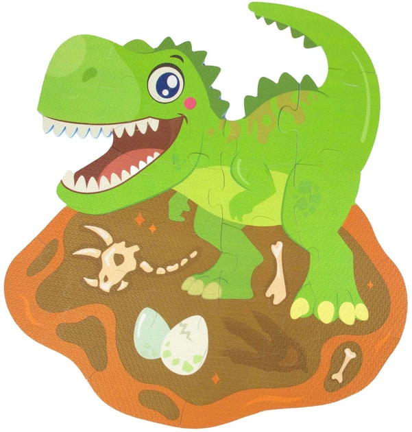 Puzzle Toi-Toys Little Stars Dino podłogowe z pianki 35 elementów 72487A (8714627025934) - obraz 3