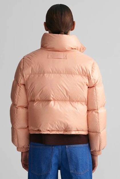 Жіночий персиковий пуховик CROPPED DOWN JACKET Gant L 4700295 - изображение 3