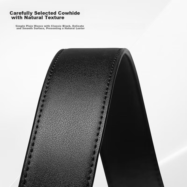Чоловічий шкіряний ремінь Samsonite, пояс із знаком зодіаку, високоякісний ремінь з коров'ячої шкіри з автоматичною пряжкою, подарункова коробка на день народження NQ1 - зображення 6