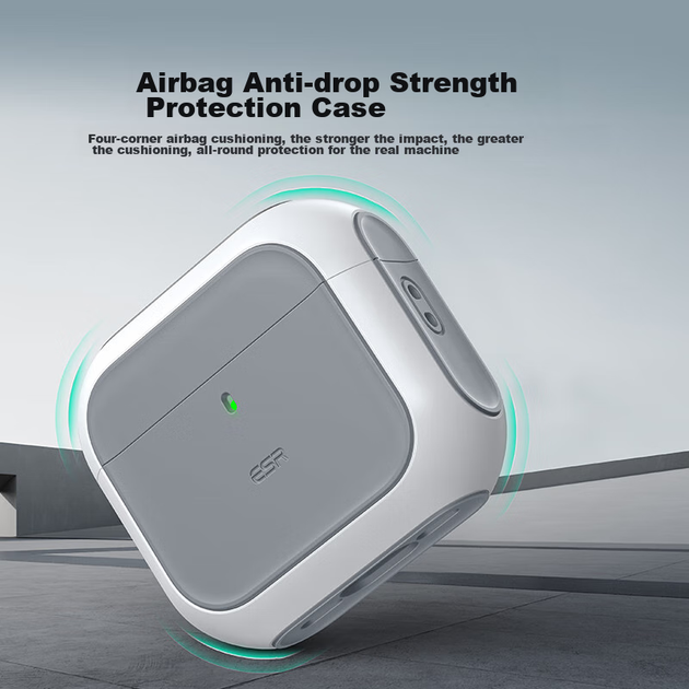 Чехол ESR для AirPods 4 с MagSafe противоударный, белый - Фото 7 Чехол ESR для AirPods 4 с MagSafe противоударный, белый - изображение 7