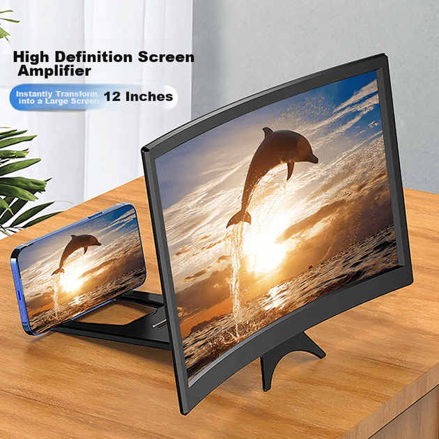 Збільшувач екрана телефона Dipuer 12 дюймів HD 1080P - Фото 1 Збільшувач екрана телефона Dipuer 12 дюймів HD 1080P - зображення 1