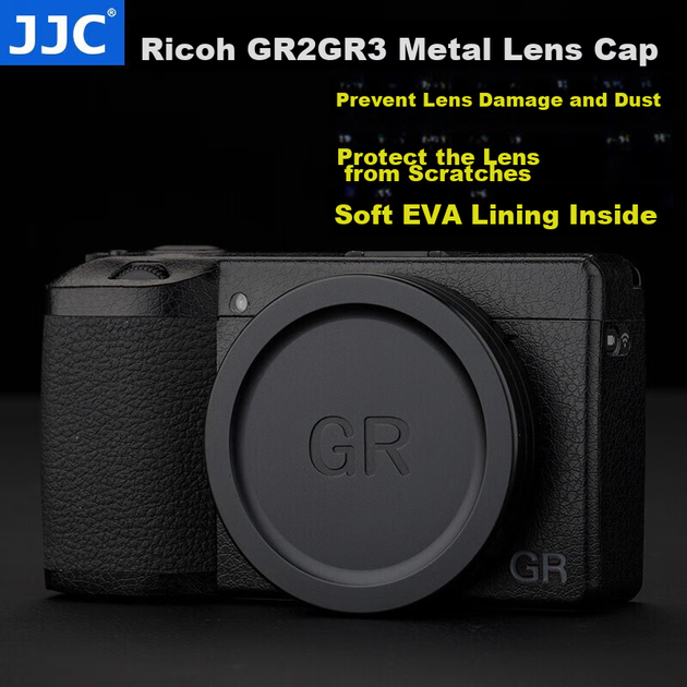 Крышка JJC для объектива металлическая защитная для Ricoh GR3X/GR3x/GR3/GR2/GRIII/GRII - Фото 1 Крышка JJC для объектива металлическая защитная для Ricoh GR3X/GR3x/GR3/GR2/GRIII/GRII - изображение 1