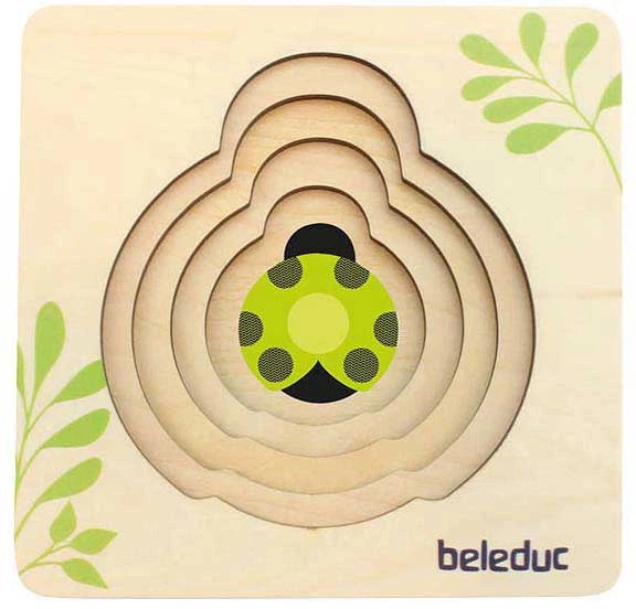 Układanka drewniana Beleduc Ladybug warstwowa 10140 (4014888101403) - obraz 2