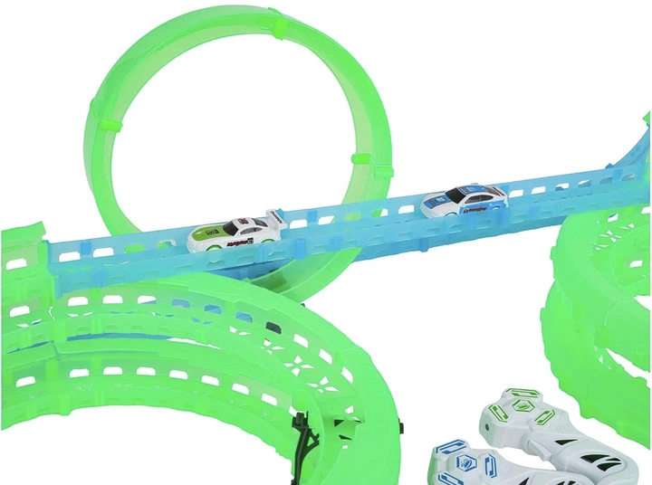 Tor wyścigowy świecący w ciemności Rapid World 83 elementy (5903864970098) - obraz 4