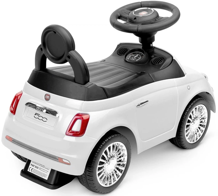 Толокар Toyz Fiat 500 Білий (5908310388618) - зображення 6