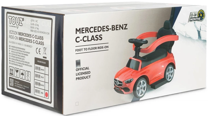 Jeździk Toyz Mercedes C-Class Czerwony (5903076370037) - obraz 7