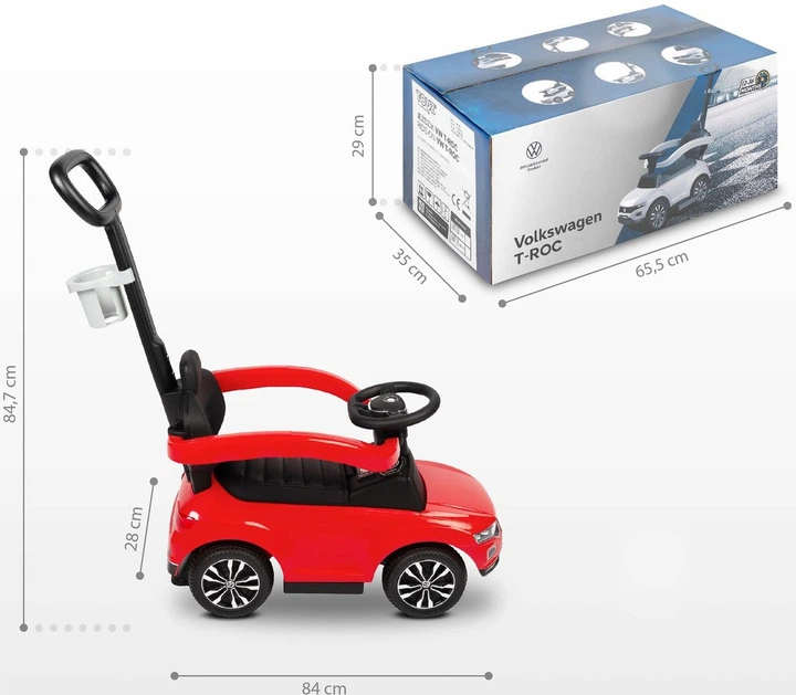 Толокар Toyz VW T-Roc Червоний (5908310388649) - зображення 15