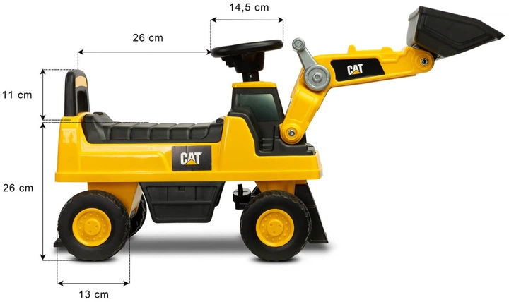 Толокар Toyz CAT Навантажувач Жовтий (5908310392851) - зображення 11