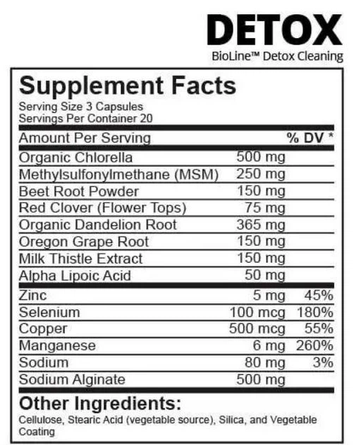 Набір для схуднення BioLine Ізолят протеїн 1,5кг + L-Carnitine 100капс + Detox 60капс у Подарунок (Ванільне печиво) - зображення 4