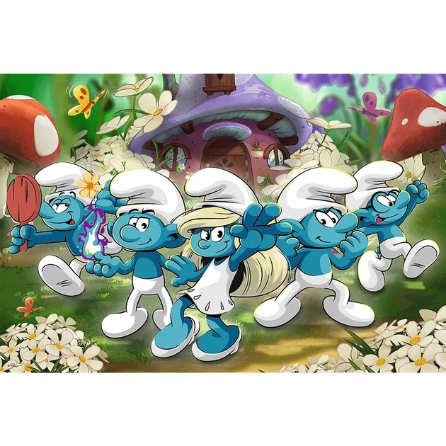 Пазли Trefl The Smurfs Зустріч зі смурфами 100 ел (22575) - зображення 2