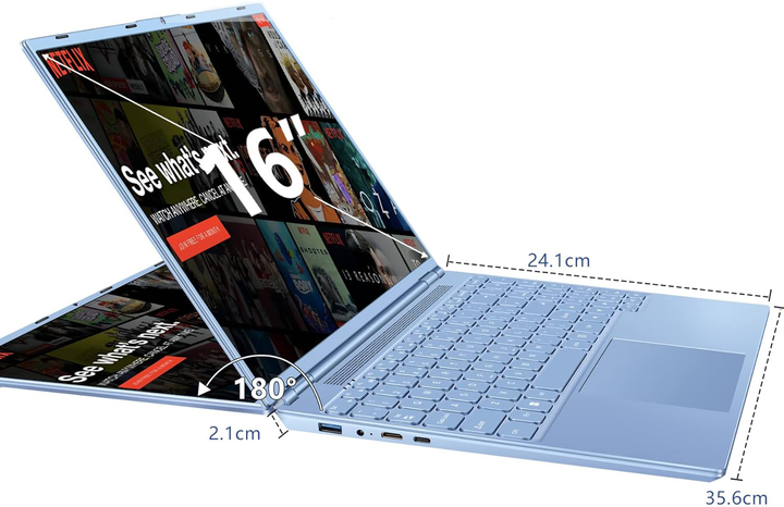 Ноутбук 16" Aocwei A6 Intel Celeron N5095A RAM 12GB SSD 512GB Windows 11 (UKR) (102403799) - Уценка - изображение 2