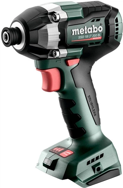 Акумуляторний безщітковий ударний гайковерт Metabo SSD 18 LT 200 BL 18 В + Картонна коробка (602397850) - Фото 1 Акумуляторний безщітковий ударний гайковерт Metabo SSD 18 LT 200 BL 18 В + Картонна коробка (602397850) - зображення 1