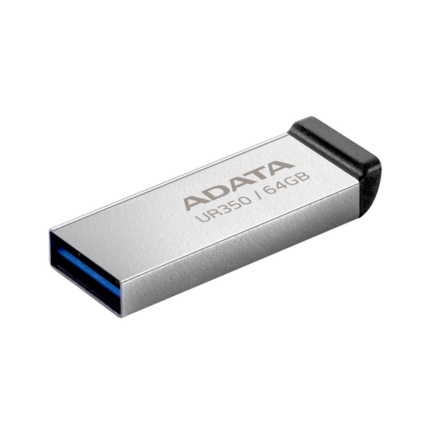 Флеш-накопичувач USB 3.2 ADATA UR350 64GB сріблясто-чорний - зображення 3