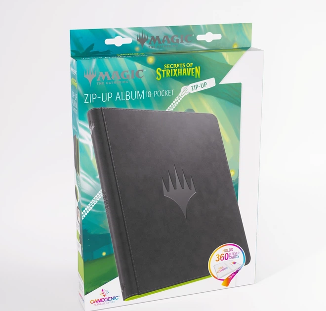 Album na karty Gamegenic Magic the Gathering - Sekrety Strixhaven - Zip-Up 18-Pocket Czarno-zielony (4251715423790) - obraz 6