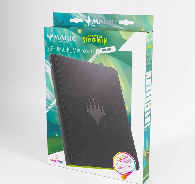 Album na karty Gamegenic Magic the Gathering - Sekrety Strixhaven - Zip-Up 18-Pocket Czarno-zielony (4251715423790) - obraz 7