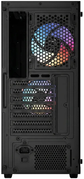 Корпус Aerocool Player-G-BK-v1 / Miditower / ATX / Glass / 2x120mm FRGB / Black - зображення 5