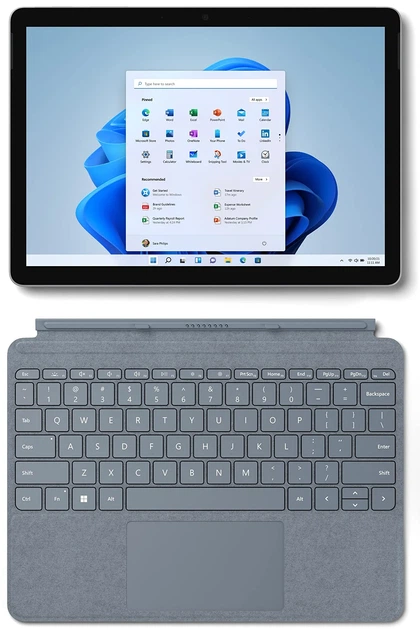 Планшет 10.5" Full HD Microsoft Surface Go Intel Pentium 4425Y RAM 4GB eMMC 64GB 10ч батарея Windows 11 Магниевый корпус Платиновый - изображение 3