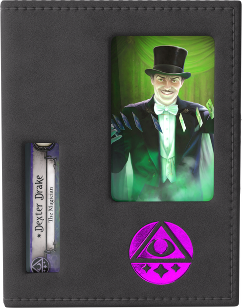 Pudełko na karty Gamegenic Arkham Horror – Talia Badacza Tome – Mistyk Czarno-fioletowe (4251715421321) - obraz 13