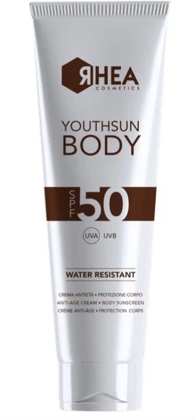 Сонцезахисний анти-age крем для тіла Rhea Cosmetics YouthSun Body SPF50 150 мл - Фото 1 Сонцезахисний анти-age крем для тіла Rhea Cosmetics YouthSun Body SPF50 150 мл - зображення 1