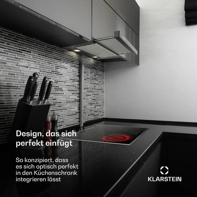 Вбудована витяжка Klarstein Vinea 60 см 610 м³/год (10031681) - изображение 2