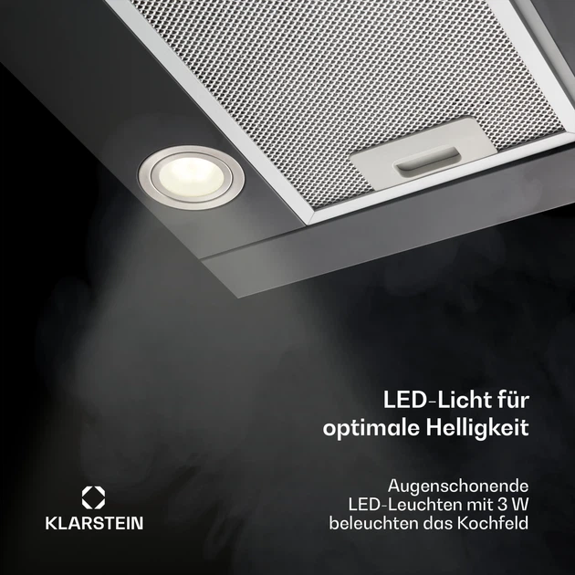 Вбудована витяжка Klarstein Vinea 60 см 610 м³/год (10031681) - изображение 5