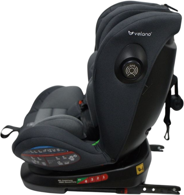 Автокресло Velano Aura 360° i-Size 40–150 см ISOFIX grey (4820296760404) - изображение 4
