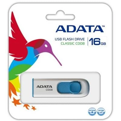 USB флеш накопитель ADATA 16GB C008 White USB 2.0 (AC008-16G-RWE) ADATA AC008-16G-RWE 1076548 - изображение 5