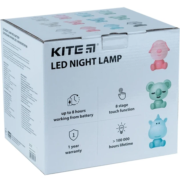 Світильник-нічник LED з акумулятором Unicorn Kite K24-491-1-1, білий - изображение 4