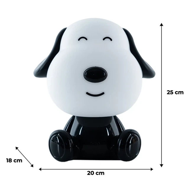 Світильник-нічник LED з акумулятором Doggy Kite K24-491-3-4, чорно-білий - Фото 1 Світильник-нічник LED з акумулятором Doggy Kite K24-491-3-4, чорно-білий - изображение 1