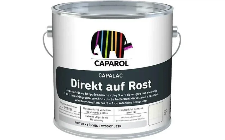 Эмаль алкидная по металлу Capalac Direkt auf Rost RAL7040 (оконно-серая) 750 мл - изображение 2