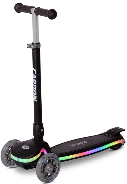 Дитячий самокат Toyz Carbon триколісний Чорний TOYZ-04060 (5903076321671) - зображення 2