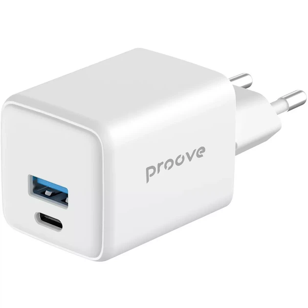 МЗП Proove Pocket GaN Plus 25W (Type-C+USB) white - изображение 4