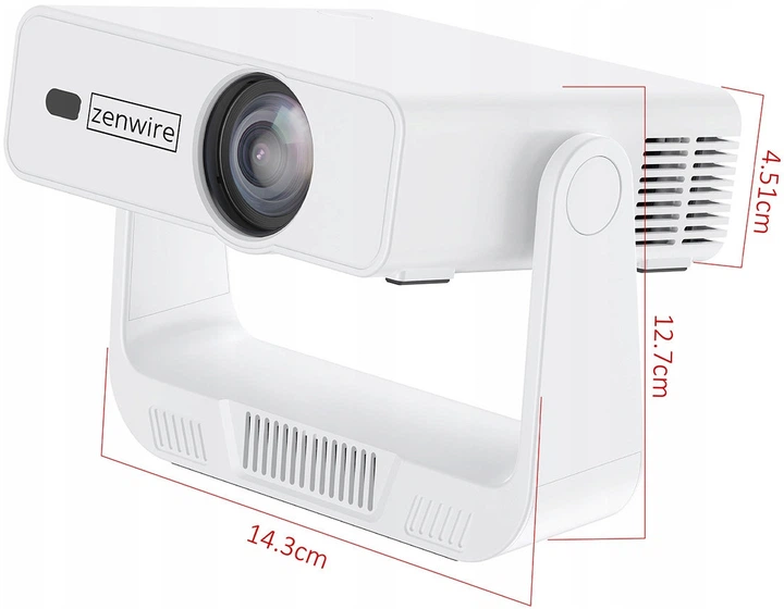 Проектор портативний Zenwire PrimeView IMC260 до телефону Android 14 WiFi 360 Full HD 4K (1234594) - зображення 5