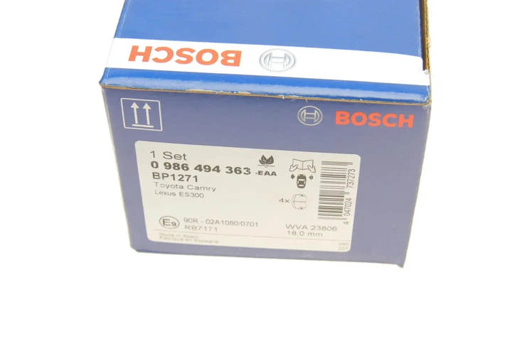 Гальмівні колодки BOSCH 0986494363 Lexus ES; Toyota Camry 04465YZZF5, 04465YZZ63, 0446533340 - Фото 6 Гальмівні колодки BOSCH 0986494363 Lexus ES; Toyota Camry 04465YZZF5, 04465YZZ63, 0446533340 - зображення 6
