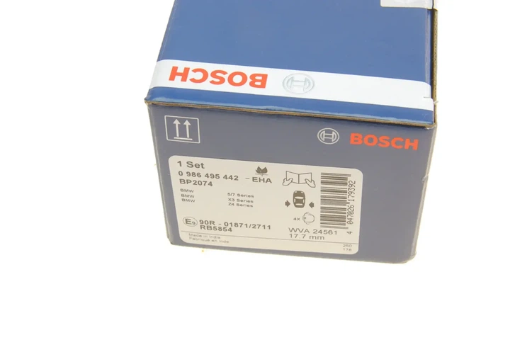 Гальмівні колодки BOSCH 0986495442 BMW 7 Series, 5 Series, X3, X4 34206879857, 34212788284, 34216788284 - зображення 9
