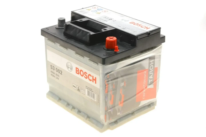 Акумулятор BOSCH 0092S30020 Seat Cordoba, Ibiza, Toledo; Audi A4; Volkswagen Transporter, Golf, Passat; Peugeot 306, 406, 207, 206; Skoda Fabia; Hyundai Accent; Citroen C4; Renault Twingo 7700758343, 8D0915105F, 8E0915105 - изображение 3