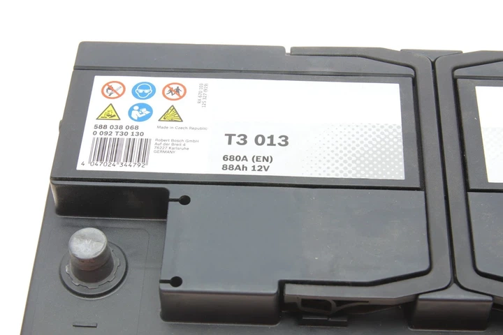 Акумулятор BOSCH 0092T30130 Iveco Daily; Mercedes Sprinter, Vito; Citroen Jumper; Volkswagen LT; Peugeot Boxer; Opel Vivaro; Renault Master; Fiat Ducato 20007057445, 862312, 0015410201 - изображение 8