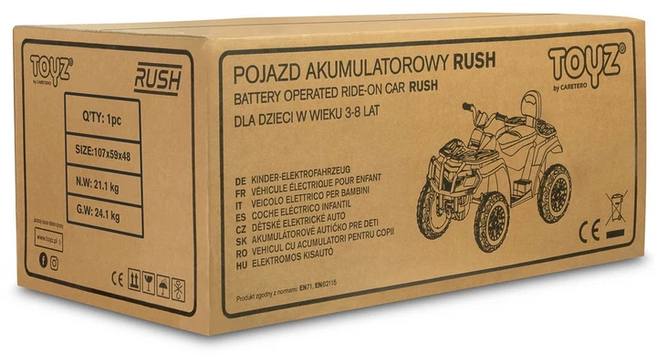 Quad akumulatorowy Toyz Rush Army Zielony (TOYZ-7210) (5908310396750) - obraz 10