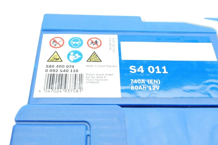 Акумулятор BOSCH 0092S40110 Chevrolet Camaro; Audi TT, A5, A6, A4; Chrysler 300C; Volvo XC70; Land Rover Freelander; Alfa Romeo 8C; Volkswagen Golf, Passat, Sharan; Jeep Cherokee, Grand Cherokee; Renault Espace 02C2S51726, 1201040, 1201091 - изображение 6